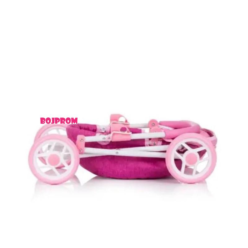 CHIPOLINO KOLICA ZA LUTKE DAISY PINK LINEN KZKDZ02402PP 