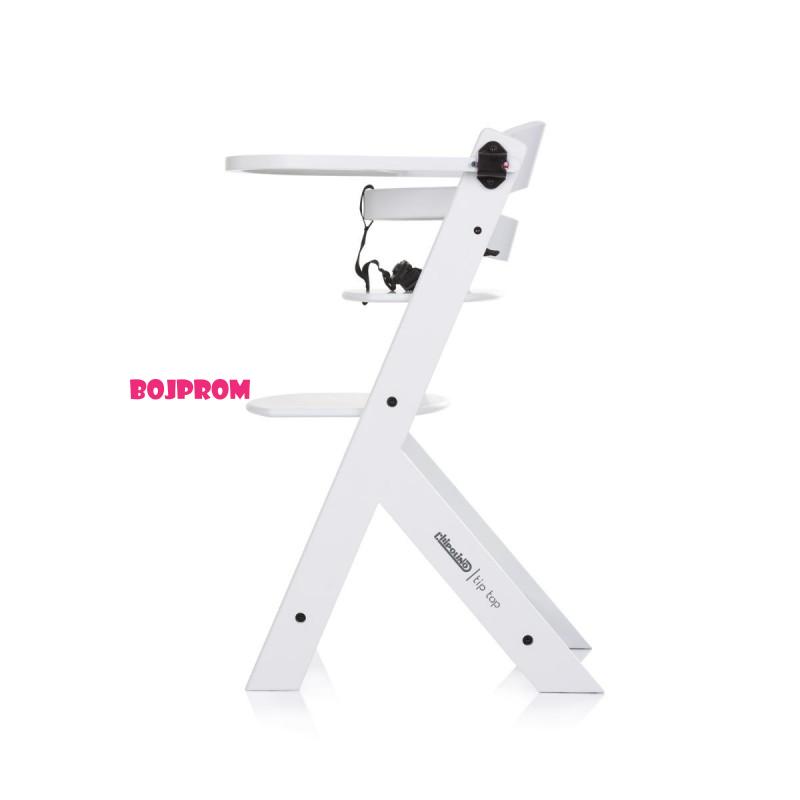 CHIPOLINO STOLICA ZA HRANJENJE TIP TOP WHITE WOOD STHTT0242WH 