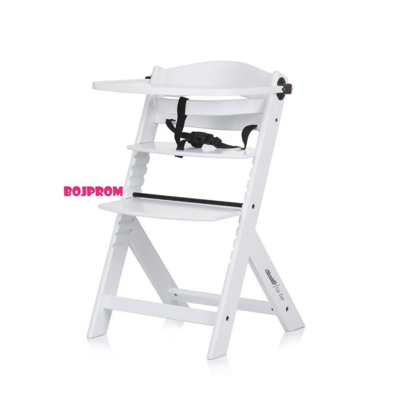 CHIPOLINO STOLICA ZA HRANJENJE TIP TOP WHITE WOOD STHTT0242WH 