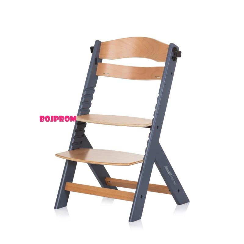 CHIPOLINO STOLICA ZA HRANJENJE TIP TOP GRAPHITE STHTT0243GT 