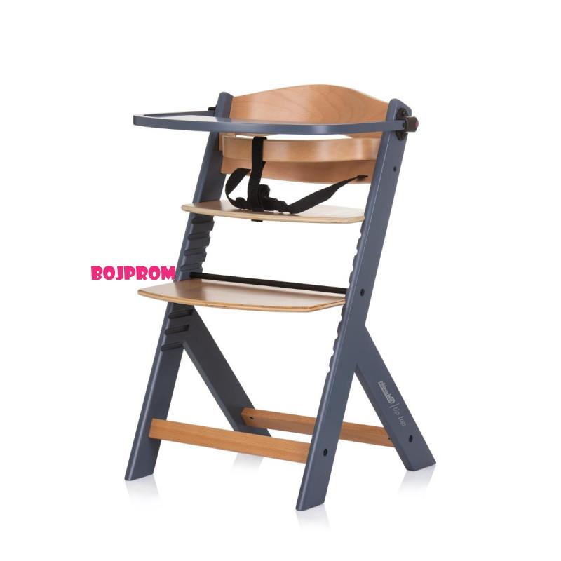 CHIPOLINO STOLICA ZA HRANJENJE TIP TOP GRAPHITE STHTT0243GT 