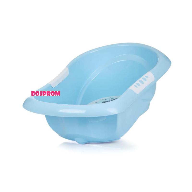 CHIPOLINO KADA NOEMI BLUE SA STALKOM I DODATAK ZA KUPANJE BLUE I POSUDA ZA POLIJEVANJE LITTLE FISH YELLOW 