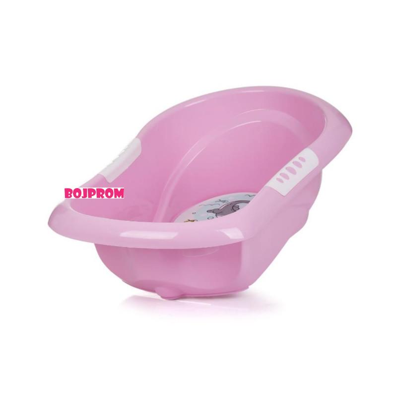 CHIPOLINO KADA NOEMI PINK SA STALKOM I DODATAK ZA KUPANJE PINK I POSUDA ZA POLIJEVANJE LITTLE FISH PINK 