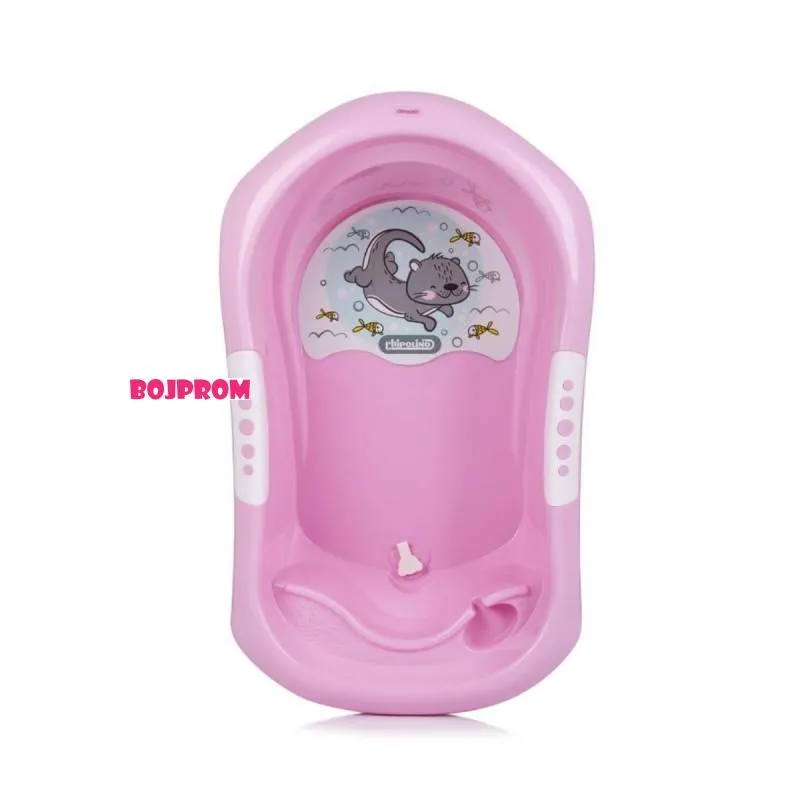 CHIPOLINO KADA NOEMI PINK SA STALKOM I DODATAK ZA KUPANJE PINK I POSUDA ZA POLIJEVANJE LITTLE FISH PINK 