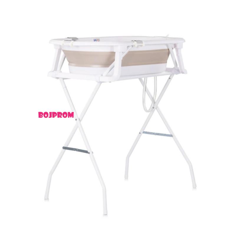 CHIPOLINO KADA SA STALKOM MALIBU BEIGE, DODATAK ZA KUPANJE GREEN I POSUDA ZA KOLIJEVANJE LITTLE FISH GREEN 