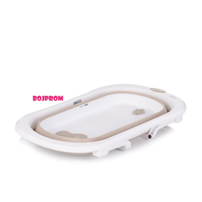 CHIPOLINO KADA SA STALKOM MALIBU BEIGE, DODATAK ZA KUPANJE GREEN I POSUDA ZA KOLIJEVANJE LITTLE FISH GREEN 