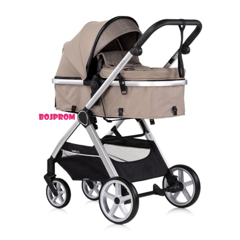 CHIPOLINO KOLICA VISTA TIRAMISU KKVS02503TR I AUTOSJEDALICA VISTA TIRAMISU STKVS02503TR 