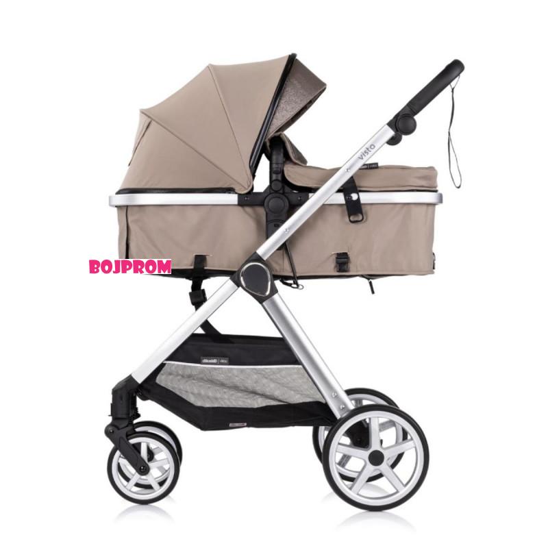 CHIPOLINO KOLICA VISTA TIRAMISU KKVS02503TR I AUTOSJEDALICA VISTA TIRAMISU STKVS02503TR 