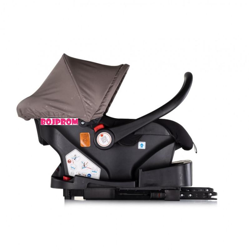 CHIPOLINO KOLICA MARBELLA TIRAMISU 3U1 + BAZA ZA AUTOSJEDALICU 