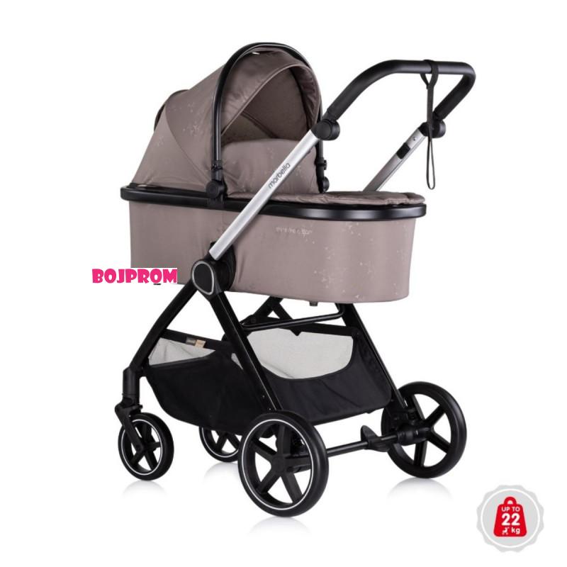 CHIPOLINO KOLICA MARBELLA TIRAMISU 3U1 + BAZA ZA AUTOSJEDALICU 