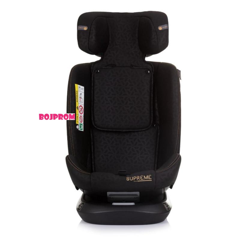 CHIPOLINO AUTOSJEDALICA SUPREME OBSIDIAN STKSU02401OB I NOSILJKA BOBBY FLY EBONY 