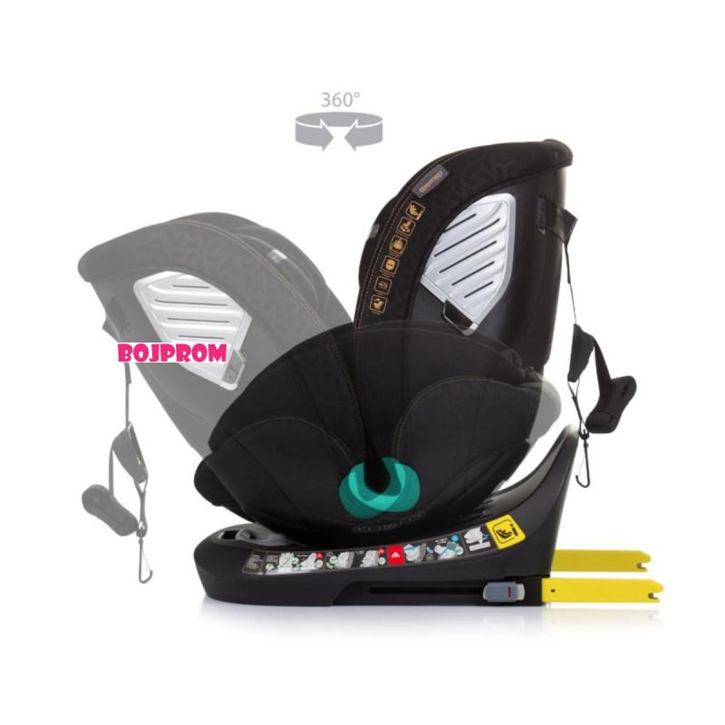 CHIPOLINO AUTOSJEDALICA SUPREME OBSIDIAN STKSU02401OB I NOSILJKA BOBBY FLY EBONY 