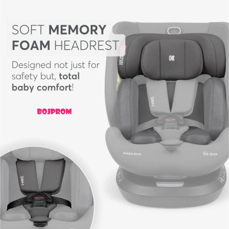 KIKKA BOO AUTOSJEDALICA I-HIKE I-SIZE DARK GREY 2025 31002100078 