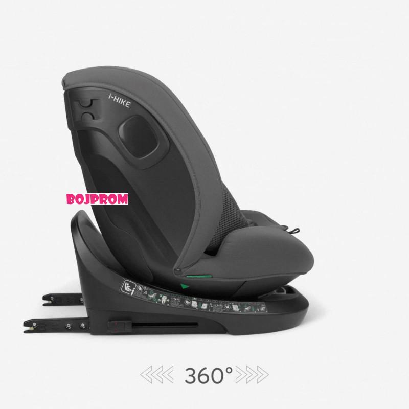 KIKKA BOO AUTOSJEDALICA I-HIKE I-SIZE DARK GREY 2025 31002100078 