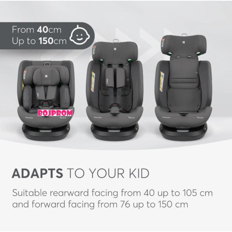 KIKKA BOO AUTOSJEDALICA I-HIKE I-SIZE DARK GREY 2025 31002100078 