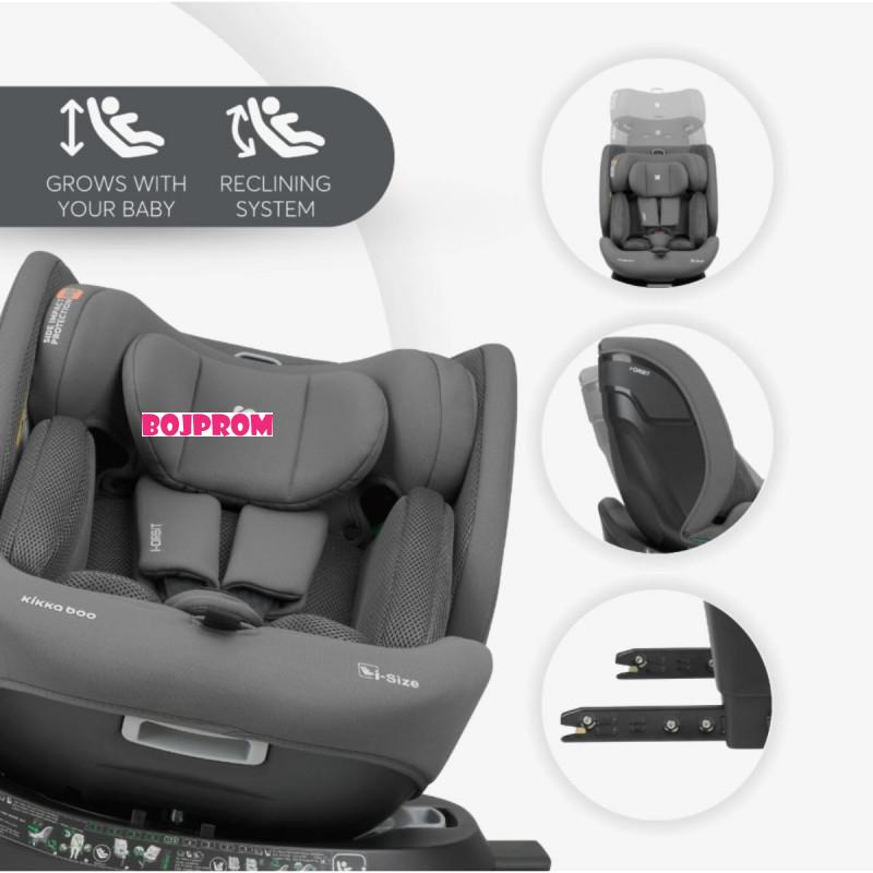 KIKKA BOO AUTOSJEDALICA I-ORBIT I-SIZE DARK GREY 2025 31002100086 