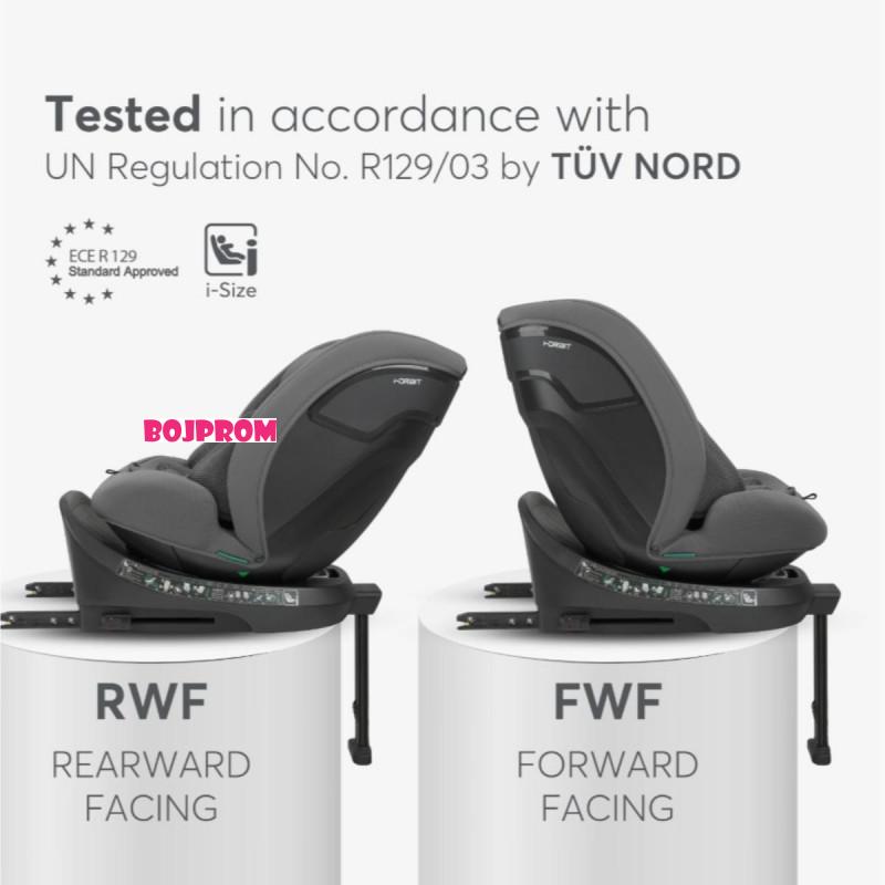 KIKKA BOO AUTOSJEDALICA I-ORBIT I-SIZE DARK GREY 2025 31002100086 