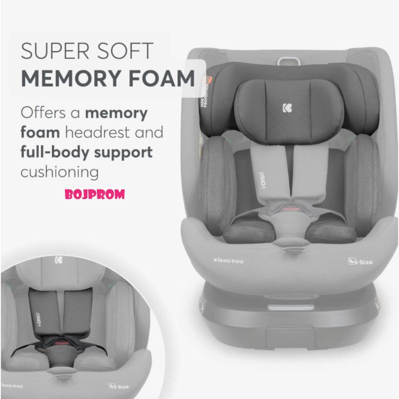 KIKKA BOO AUTOSJEDALICA I-ORBIT I-SIZE DARK GREY 2025 31002100086 