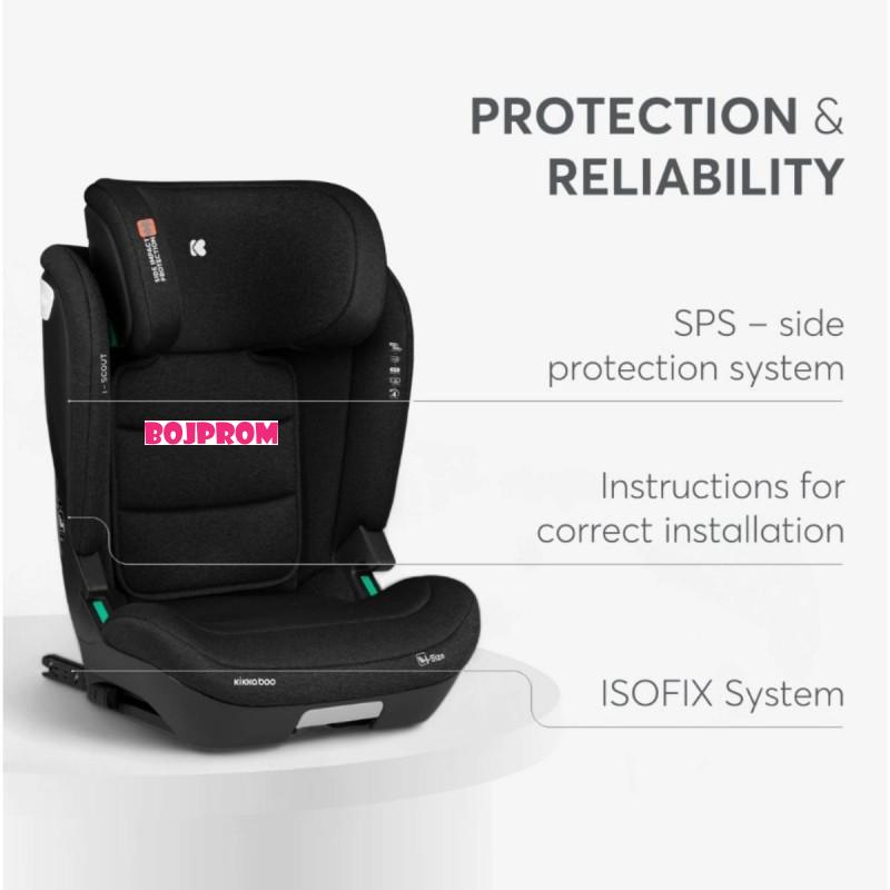 KIKKA BOO AUTOSJEDALICA I-SCOUT I-SIZE DARK GREY 41002150020 