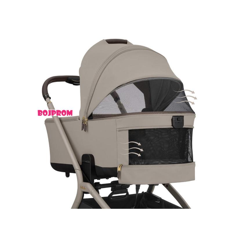 KIKKA BOO KOLICA GOYA 3U1 PLATINUM CHAMPAGNE I SJEDALICA I-CLASS I-SIZE NOIR 