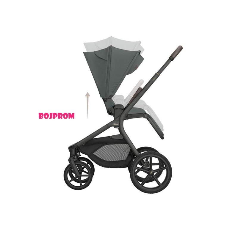 KIKKA BOO KOLICA GOYA 3U1 PLATINUM OLIVE I SJEDALICA I-CLASS I-SIZE NOIR 