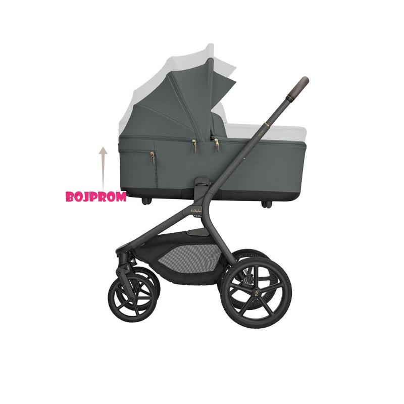 KIKKA BOO KOLICA GOYA 3U1 PLATINUM OLIVE I SJEDALICA I-CLASS I-SIZE NOIR 