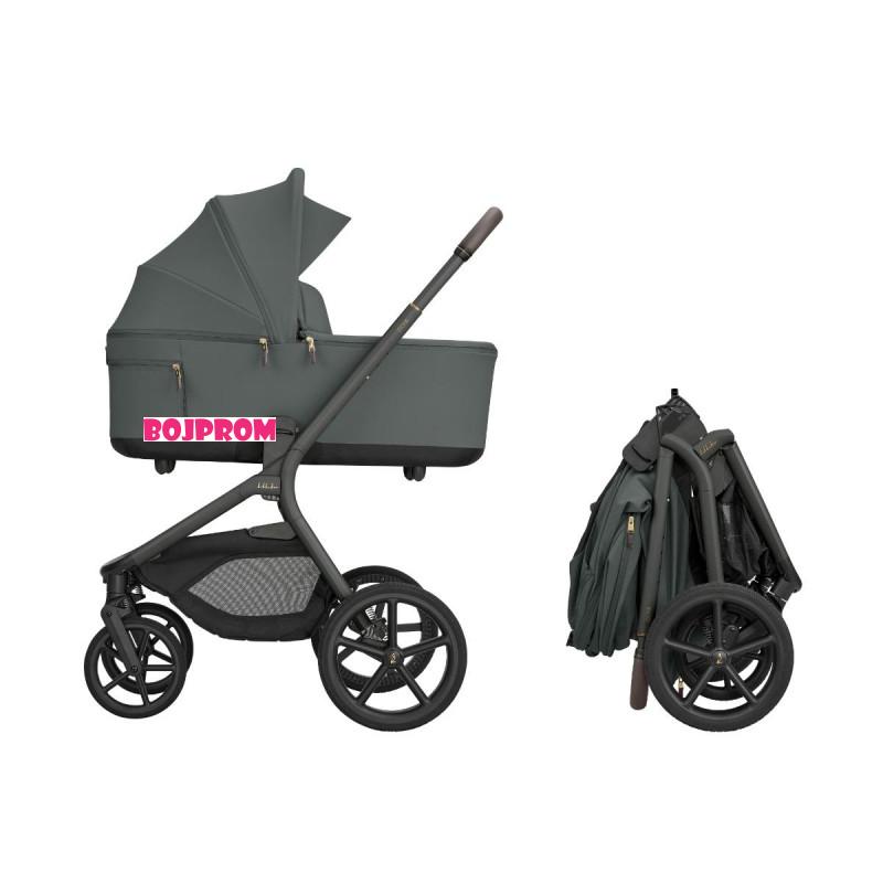 KIKKA BOO KOLICA GOYA 3U1 PLATINUM OLIVE I SJEDALICA I-CLASS I-SIZE NOIR 