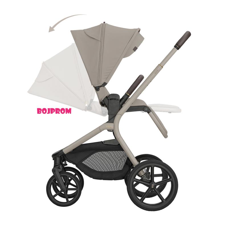 KIKKA BOO KOLICA GOYA 3U1 PLATINUM CHAMPAGNE I SJEDALICA I-CLASS I-SIZE NOIR I BAZA I-CLASS 360 