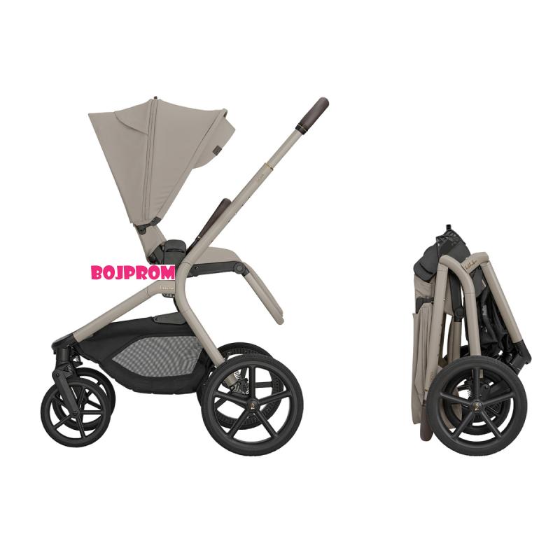 KIKKA BOO KOLICA GOYA 3U1 PLATINUM CHAMPAGNE I SJEDALICA I-CLASS I-SIZE NOIR I BAZA I-CLASS 360 