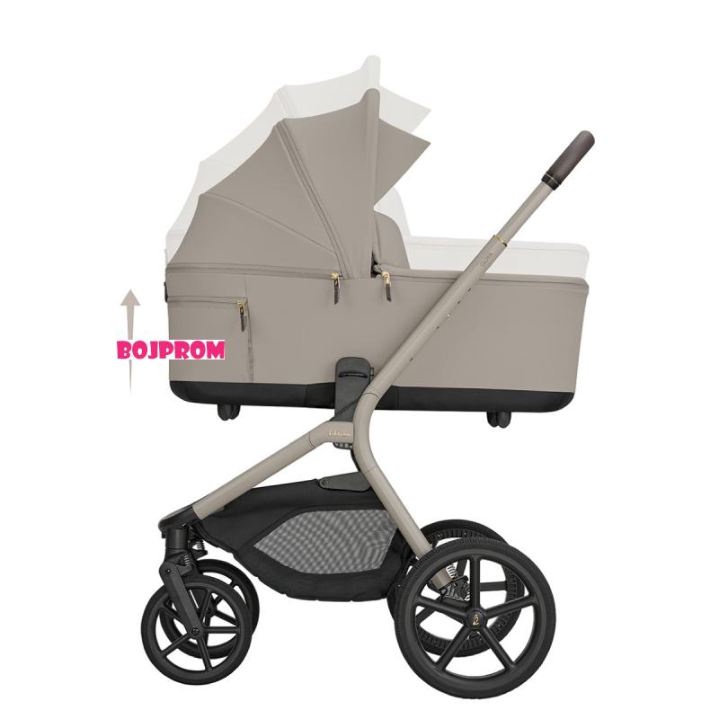 KIKKA BOO KOLICA GOYA 3U1 PLATINUM CHAMPAGNE I SJEDALICA I-CLASS I-SIZE NOIR I BAZA I-CLASS 360 