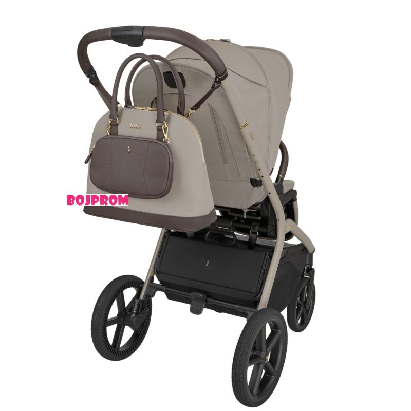 KIKKA BOO KOLICA GOYA 3U1 PLATINUM CHAMPAGNE I SJEDALICA I-CLASS I-SIZE NOIR I BAZA I-CLASS 360 