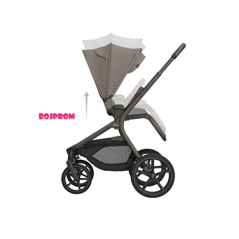 KIKKA BOO KOLICA GOYA 3U1 MOCCA I SJEDALICA I-CLASS I-SIZE NOIR I BAZA I-CLASS 360 