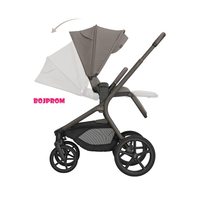 KIKKA BOO KOLICA GOYA 3U1 MOCCA I SJEDALICA I-CLASS I-SIZE NOIR I BAZA I-CLASS 360 