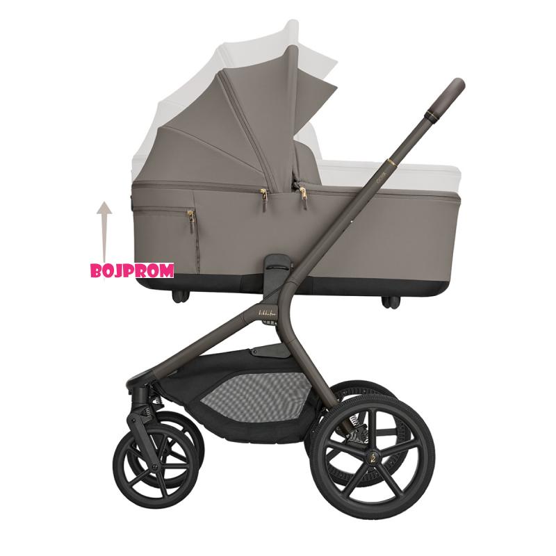 KIKKA BOO KOLICA GOYA 3U1 MOCCA I SJEDALICA I-CLASS I-SIZE NOIR I BAZA I-CLASS 360 