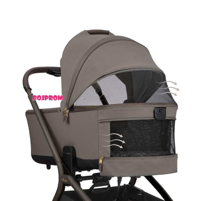 KIKKA BOO KOLICA GOYA 3U1 MOCCA I SJEDALICA I-CLASS I-SIZE NOIR I BAZA I-CLASS 360 