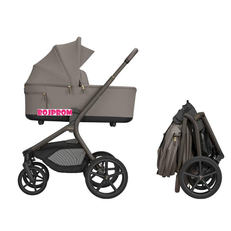 KIKKA BOO KOLICA GOYA 3U1 MOCCA I SJEDALICA I-CLASS I-SIZE NOIR I BAZA I-CLASS 360 