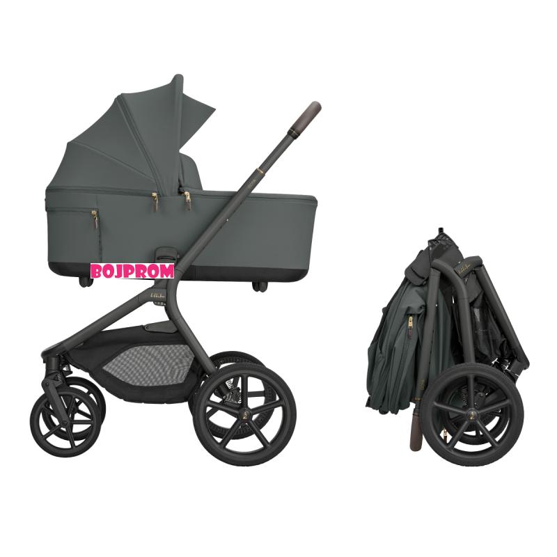 KIKKA BOO KOLICA GOYA 3U1 PLATINUM OLIVE I SJEDALICA I-CLASS I-SIZE NOIR I BAZA I-CLASS 360 