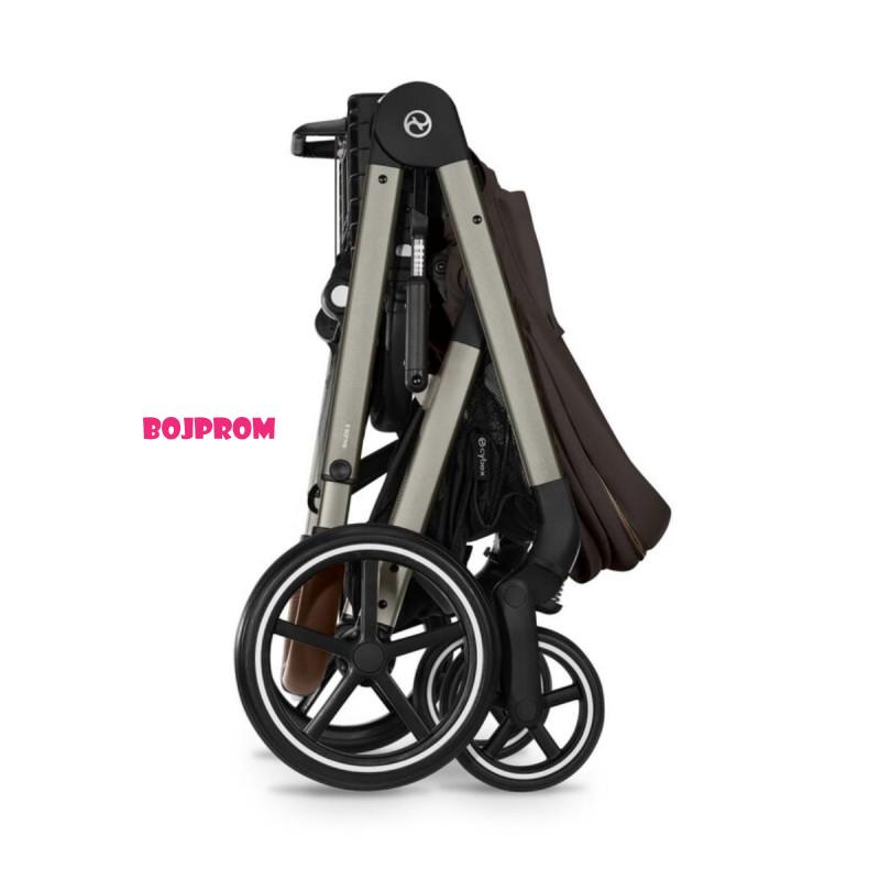 CYBEX KOLICA BALIOS 3U1 CHOCOLATE SA SJEDALICOM CLOUD G I-SIZE PLUS ALMOND 
