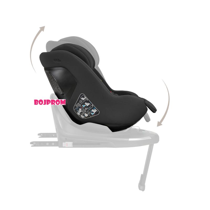 KIKKA BOO AUTOSJEDALICA I-CLASS PLUS I-SIZE NOIR 31002110001 + ROTIRAJUCA ISOFIX BAZA I-CLASS 360 