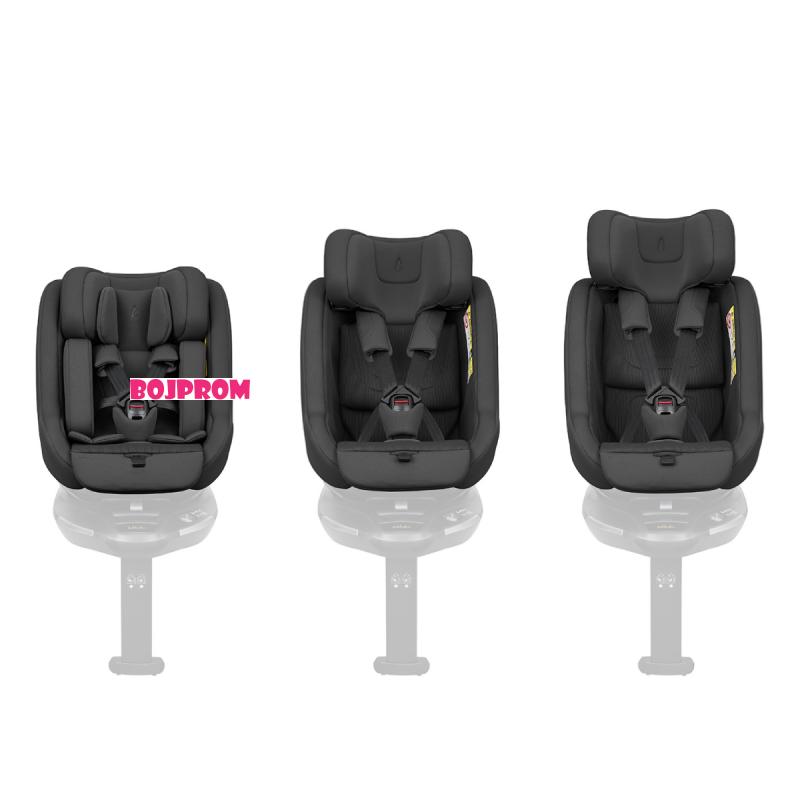 KIKKA BOO AUTOSJEDALICA I-CLASS PLUS I-SIZE NOIR 31002110001 + ROTIRAJUCA ISOFIX BAZA I-CLASS 360 