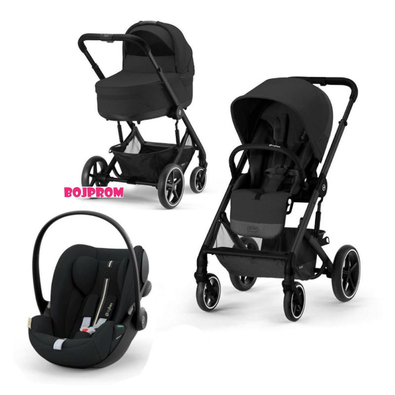 CYBEX KOLICA BALIOS 3U1 MOON BLACK (KOLICA,KORPA ,AUTOSJEDALICA CLOUD G I-SIZE) 