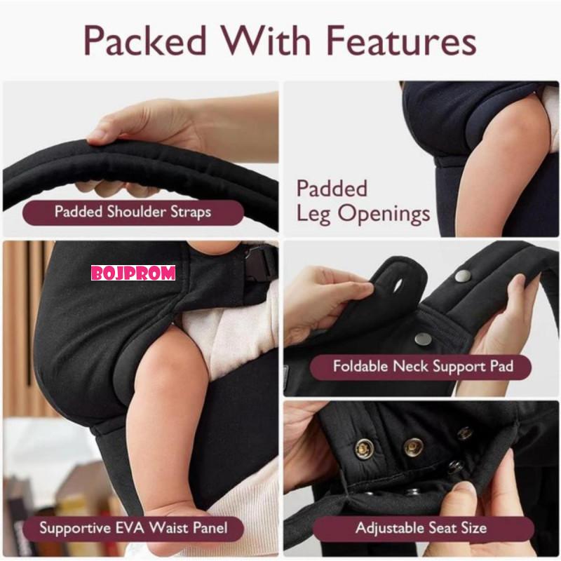 MOMCOZY KENGUR NOSILJKA BLACK BC001-BL12NB-A BC001 