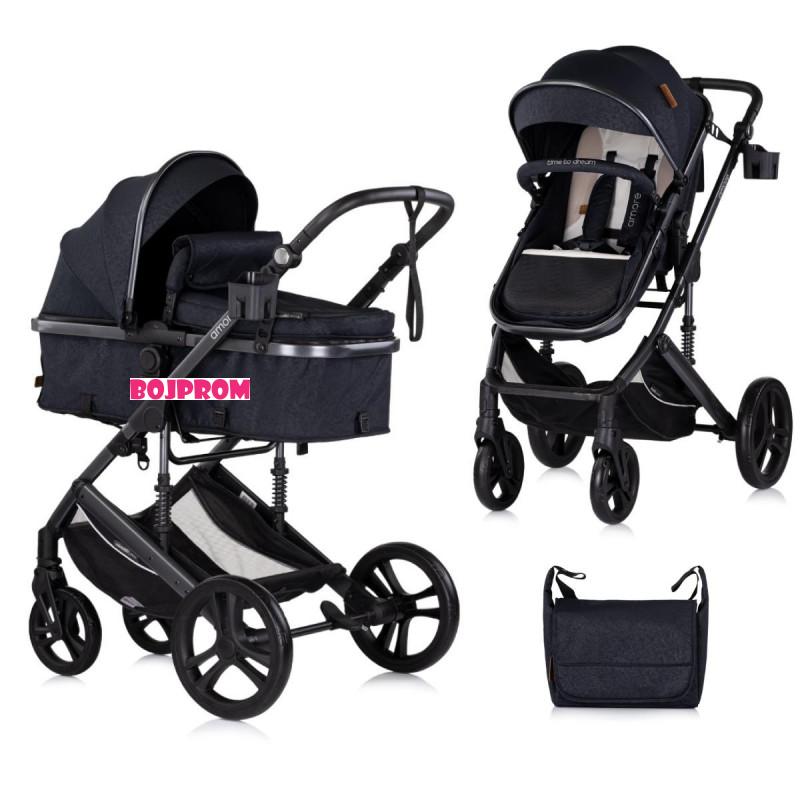 CHIPOLINO KOLICA AMORE BLACKBERRY 2U1 KKAM02501BB 