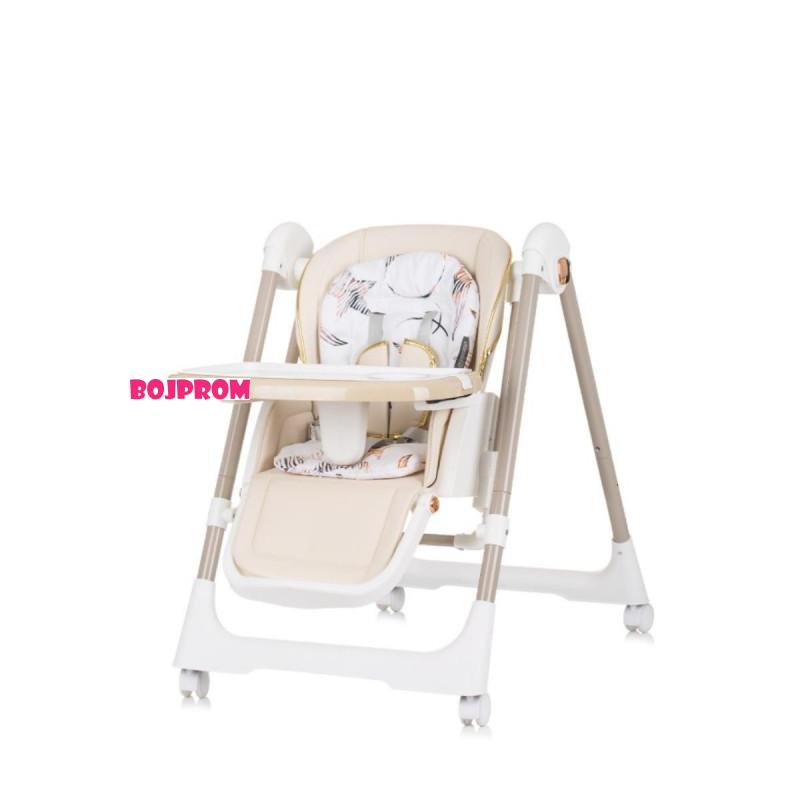 CHIPOLINO STOLICA ZA HRANJENJE I LJULJA 2U1 MILK SHAKE MACADAMIA STHMS02402MA 