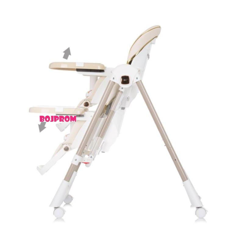 CHIPOLINO STOLICA ZA HRANJENJE I LJULJA 2U1 MILK SHAKE MACADAMIA STHMS02402MA 