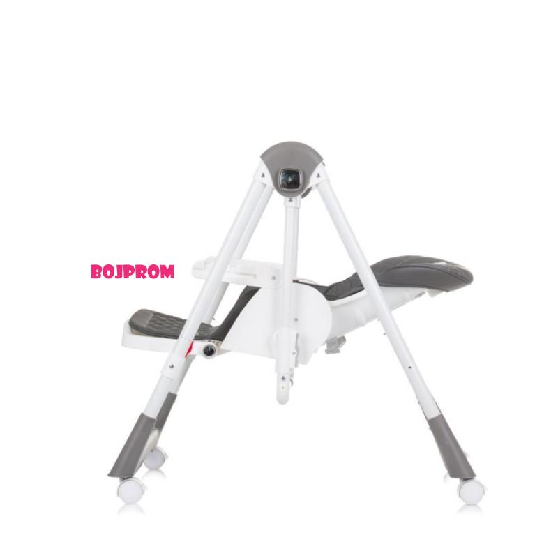 CHIPOLINO STOLICA ZA HRANJENJE I LJULJA 2U1 MILK SHAKE GRANITE STHMS02404GN 