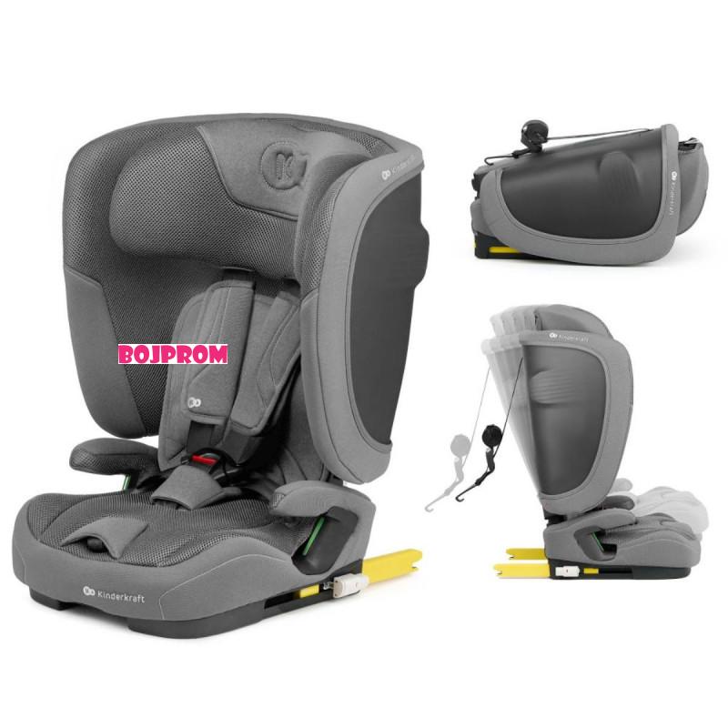 KINDERKRAFT AUTOSJEDALICA FIX2GO I-SIZE GREY 52827 