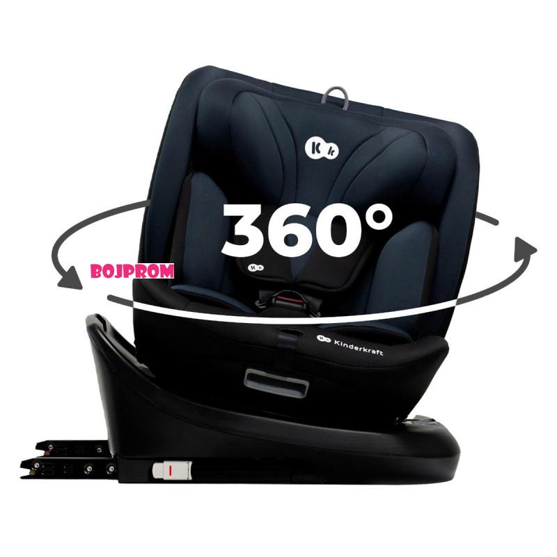 KINDERKRAFT AUTOSJEDALICA I-GROW I-SIZE BLACK 48384 