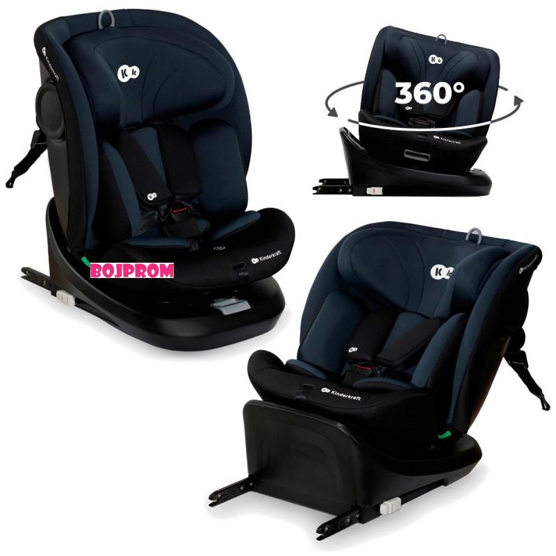 KINDERKRAFT AUTOSJEDALICA I-GROW I-SIZE BLACK 48384 