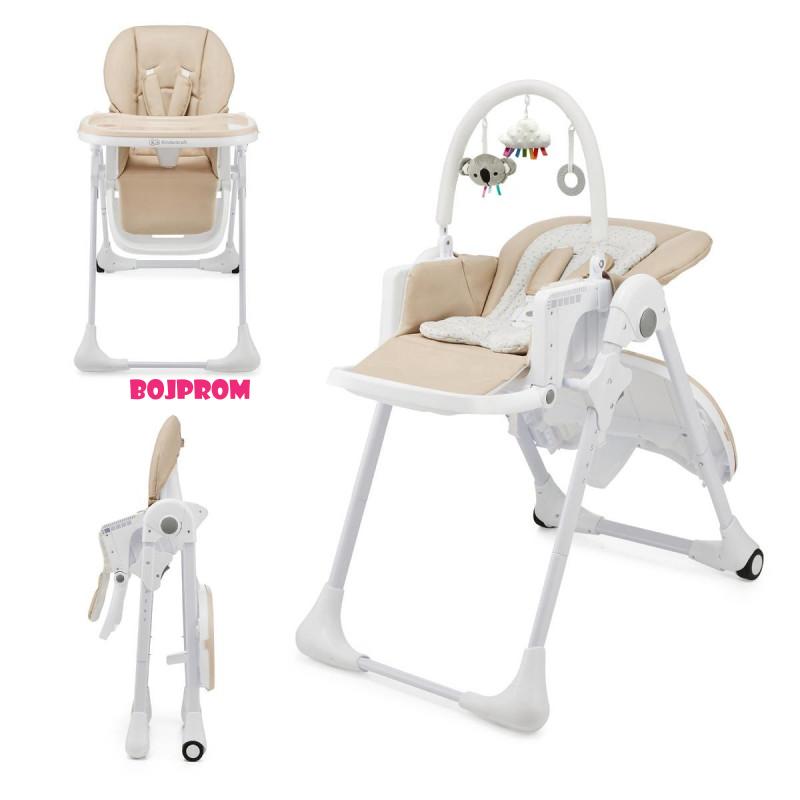 KINDERKRAFT STOLICA ZA HRANJENJE TUMMIE BEIGE 44325 